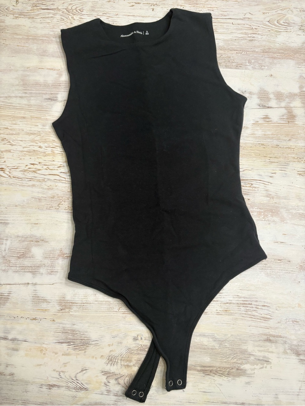 Abercrombie & Fitch Black Sleeveless Bodysuit